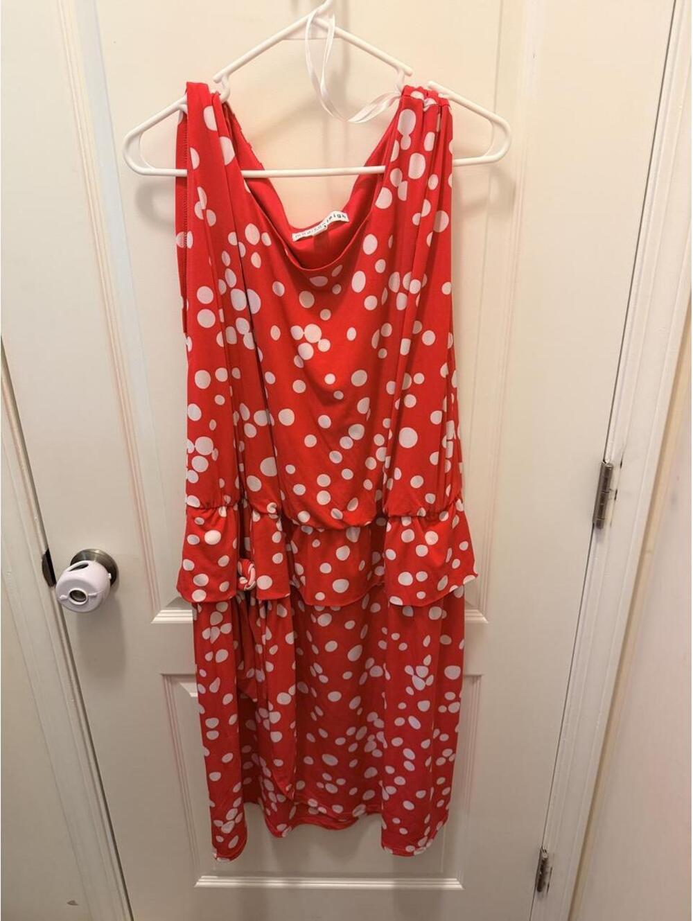 Madison Women's Red and Orange Dress